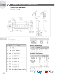 Datasheet WH1602 manufacturer Winstar